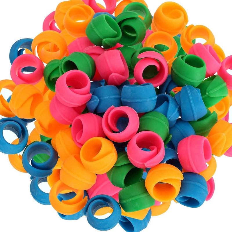 WUWEOT 100 Pack Thread Spool Savers, Spool Huggers Thread Holder Organizer for Sewing Machine and Embroidery Machine, Prevent Thread Tails from Unwinding, No Loose Ends or Thread Tails - Image 1