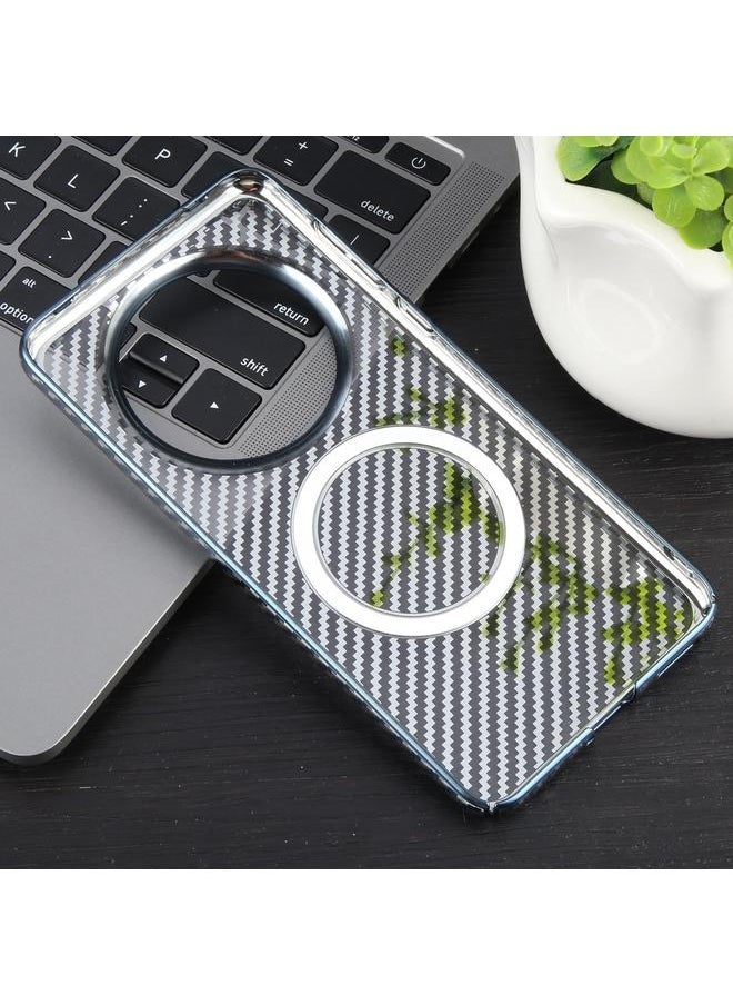 Zaboon - Case For Huawei Mate 60 Pro /60 Pro+ 6D Plated Carbon Fiber Clear Magsafe PC Phone Case - Image 1