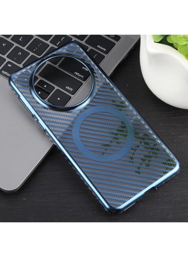 Zaboon - Case For Huawei Mate 60 Pro /60 Pro+ 6D Plated Carbon Fiber Clear Magsafe PC Phone Case - Image 1