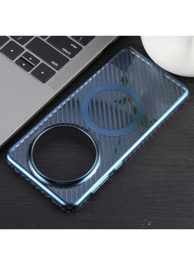 Zaboon - Case For Huawei Mate 60 Pro /60 Pro+ 6D Plated Carbon Fiber Clear Magsafe PC Phone Case - Image 1