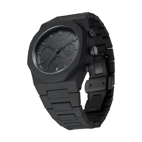 D1 Milano Polychrono Men's Luxury Watch, Polycarbonate Quartz Movement, Polycarbonate Strap, 50M Water Resistant Timepiece, Grey Dial, 2 Years Warranty - PHBJSH - Image 2