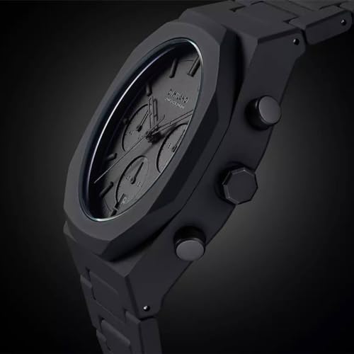 D1 Milano Polychrono Men's Luxury Watch, Polycarbonate Quartz Movement, Polycarbonate Strap, 50M Water Resistant Timepiece, Grey Dial, 2 Years Warranty - PHBJSH - Image 5