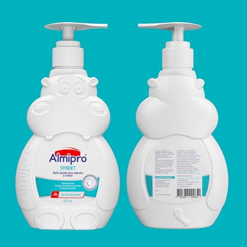 almipro Syndet Baby Hair and Body Wash with Oatmeal and Aloe Vera. 400 gr. - 14 Oz. - Image 4
