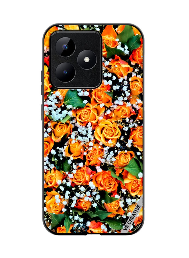 VR CREATIVE Protective Case Cover For Realme C53 Real Flower Design Multicolour - Image 1