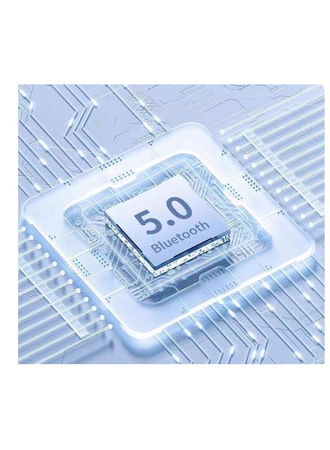 Wireless Bluetooth Speaker Subwoofer Outdoor Portable Car Home Atmosphere Desktop Small Mini Speaker with RGB light support Radio ,TF card, flash memory - Blue - Image 3