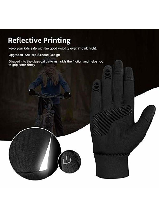 YukiniYa Kids Winter Gloves Waterproof Touchscreen Warm Soft Lining Gloves for Boys Girls Children 4-10 Years - Image 5
