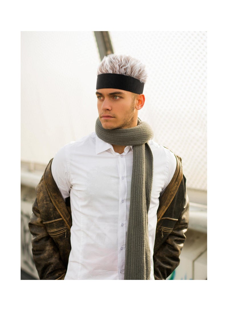 SOLARAE 3 Pcs Men's Novelty Spiked Hair Hats, Adjustable Wig Visor Caps, Funny Golf Visors, Unique Wig Baseball Hats for Men and Women, Perfect Gift for Golfers and Fun Lovers. - Image 5