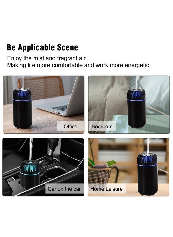Unee Car Diffuser, 100ml USB Plug-in Mini Humidifier Diffuser for Essential Oil Diffuser Car Air Freshener Aromatherapy Diffuser(Black)  - Image 5