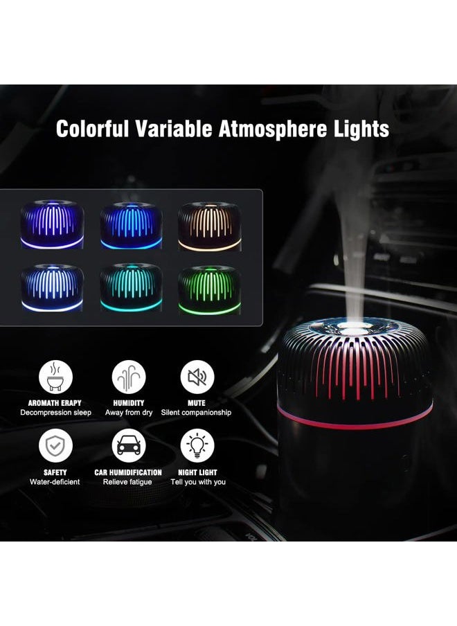 Unee Car Diffuser, 100ml USB Plug-in Mini Humidifier Diffuser for Essential Oil Diffuser Car Air Freshener Aromatherapy Diffuser(Black)  - Image 3
