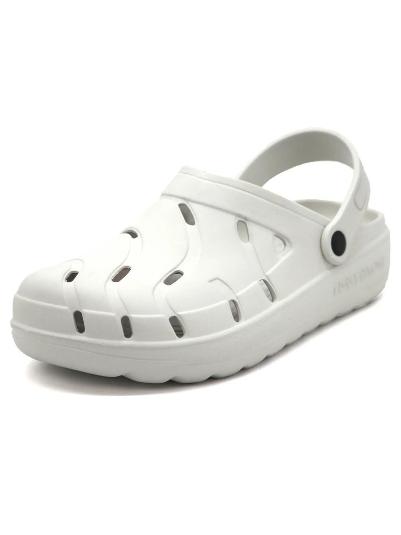 Red Tape Men's Discover Comfortable Clogs || Sandals with Adjustable Back Strap for Men Off White - Image 3