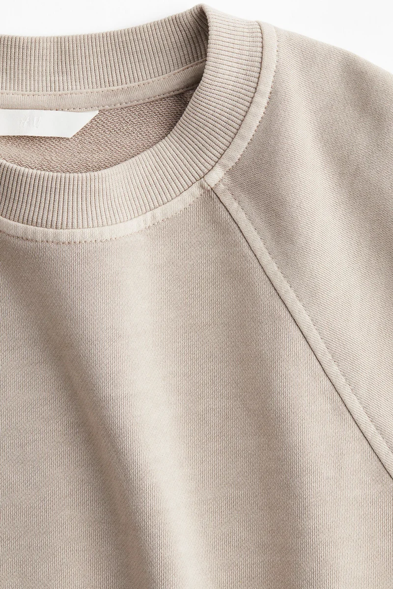 H&M Washed cotton sweatshirt