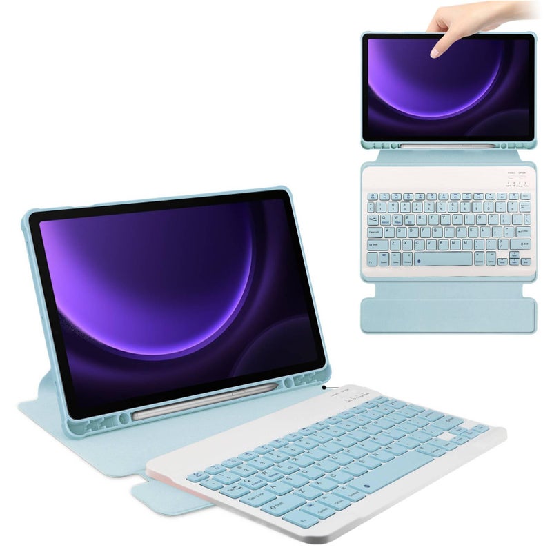 DGG Purple Samsung Tab Keyboard Case Compatible with Multiple Samsung Tab Models with Protective Cover Stand Function and Daily Tablet Carry - Image 5