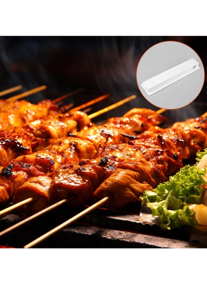 Oasisgalore White Plastic Kebab Maker Machine, Manual Kabob Press Mold for Barbecue, Easy to Use for Beginners.  - Image 4