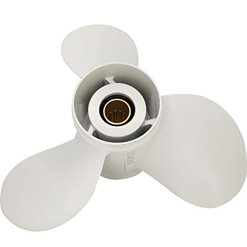 DLNIG 11 1/4×14-G Boat Propeller for Yamaha - for Yamaha Outboard Engines T25 30hp 40hp 50hp 55HP 60hp Replace 663-45958-01-EL,13 Spline Tooth - Aluminum Outboard Propeller - Image 3