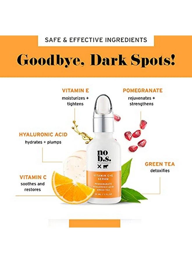 NO B. S. NO BAD STUFF - No Bs Vitamin C Serum And Retinol Cream Duo Wrinkle Creams That Really Work And Dark Spot Corrector For Face Combo - Image 1