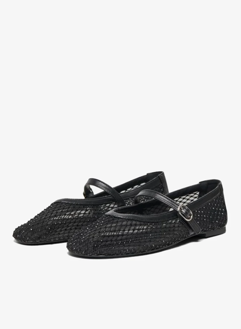 Only  Mesh Mary Jane Ballerinas for Women | Best Price UAE