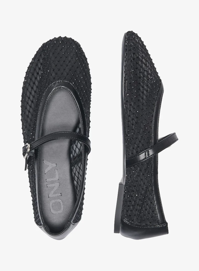 Only  Mesh Mary Jane Ballerinas for Women | Best Price UAE