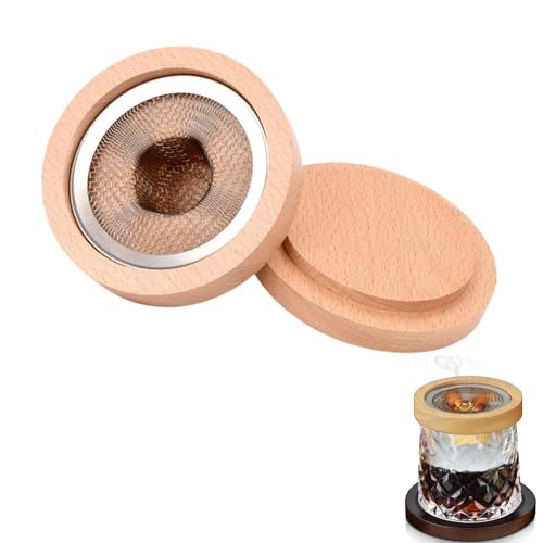 piercing Cocktail Smoker Kit, Whiskey Smoker Kit, Cocktail Smoke Infuser with Smoke Infuser for Whiskey and Accessories (Circle) - Image 1