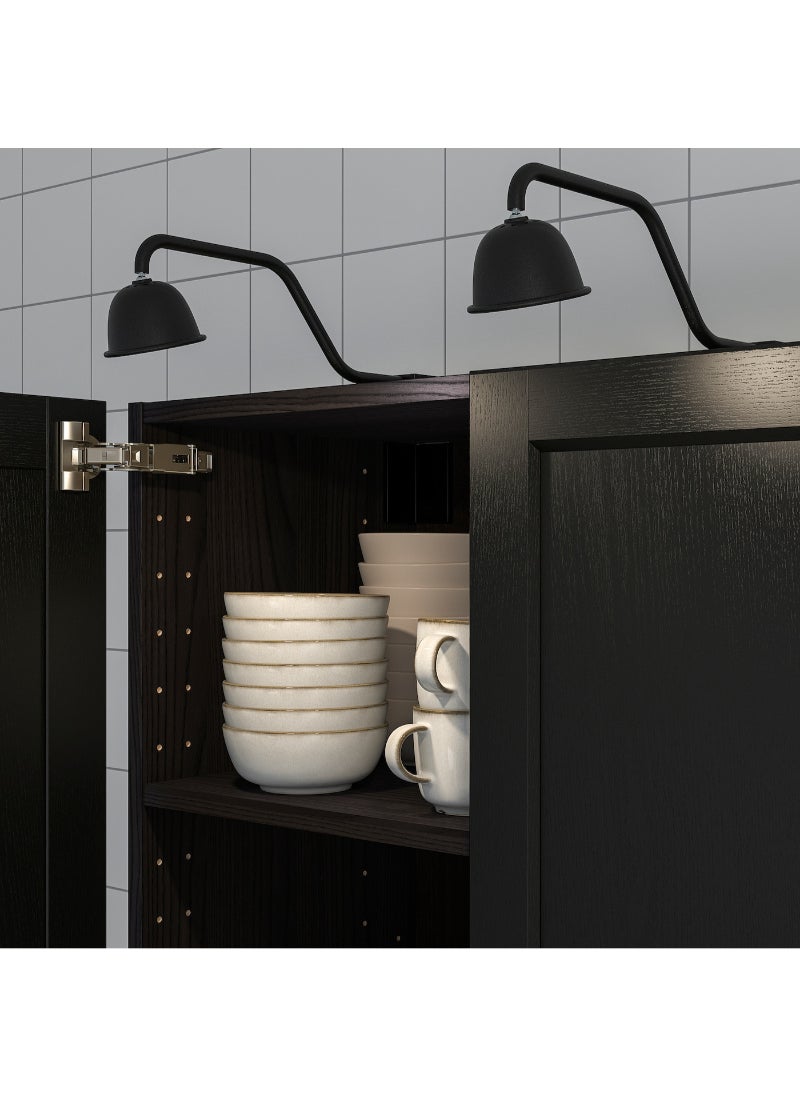 IKEA FRAKTA - Lighting kit - black lamp head - Image 1