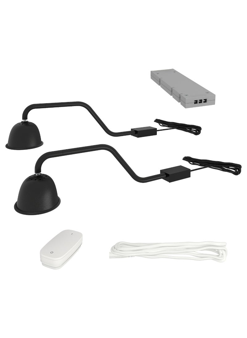 IKEA FRAKTA - Lighting kit - black lamp head - Image 1