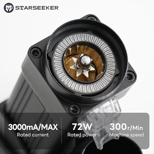 STARSEEKER E55 Pro Electric Coffee Grinder, 55mm Titanium Conical Burr - Professional Espresso Grinder with Stepless Adjustment & Anti-Static Tech, for Home, Office, Café Use - Image 4