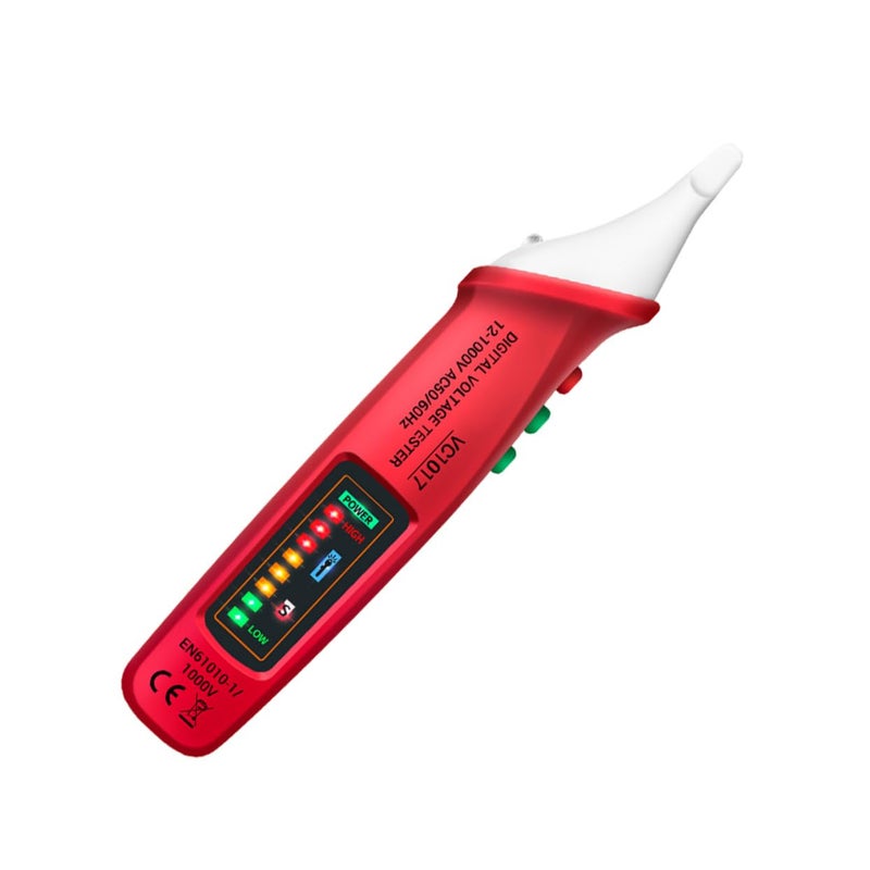 Non Contact Voltage Tester Pen 12V 1000V AC Detector with Flashlight for Electricians - Image 2