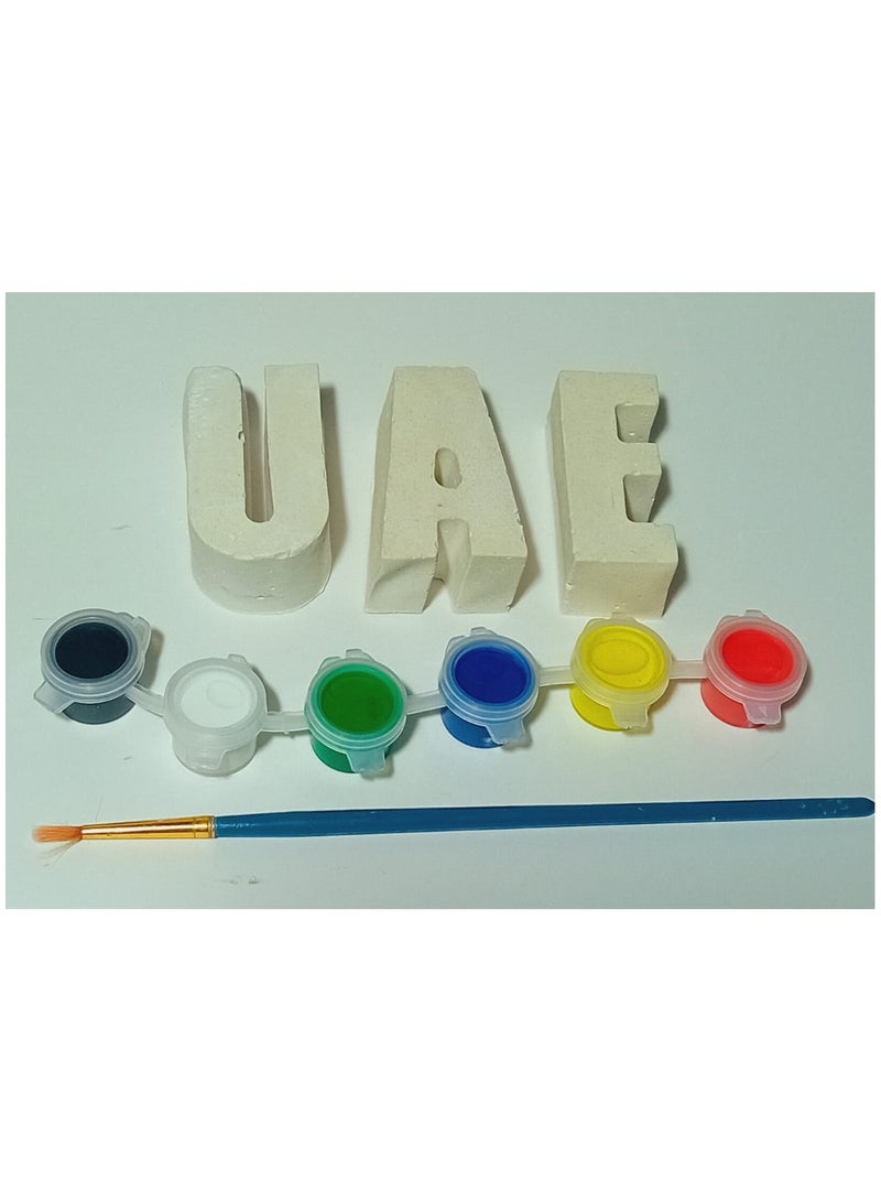 el7la.store UAE-Themed Ceramic Coloring Kit – Learn & Color Emirati Style – Educational Activity for Kids - Image 2
