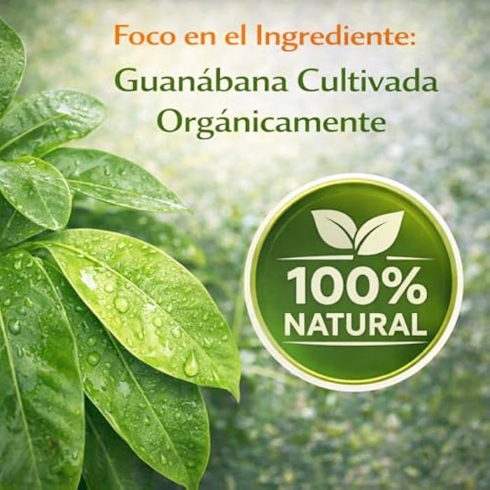 B-Experts Guanabana (Soursop) 90 Capsules 1100 mg per Serving Powerful Blend of 100% Natural Premium Ingredients, Vegetable, Cultivada Organicamente |Organically Grown - Image 5