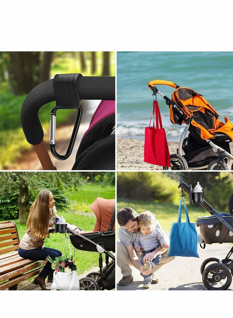 Excefore Baby Stroller Cup Holder with Mobile Phone Box 2-in-1 Universal Bottle Water Holder, for Buggy Trolley Walker Bike Wheelchair,Universal Coffee Drink Organizer - Image 5