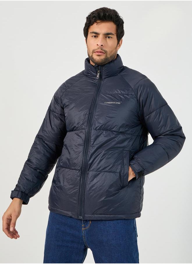 Quilted Puffer Jacket with Minimal Print Detail - pzsku/Z97CE4F6F8C2D69581662Z/45/_/1731658659/5281de17-b3c5-4dc2-a5ea-16b9ce35737e