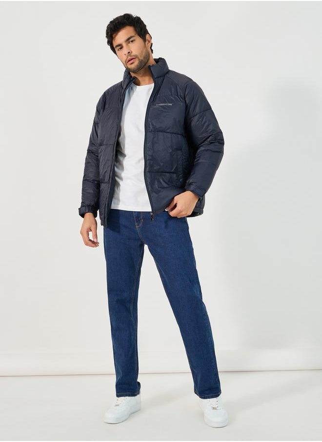 Quilted Puffer Jacket with Minimal Print Detail - pzsku/Z97CE4F6F8C2D69581662Z/45/_/1731658667/9378d3d1-4777-4b22-a9d6-42f383b334de