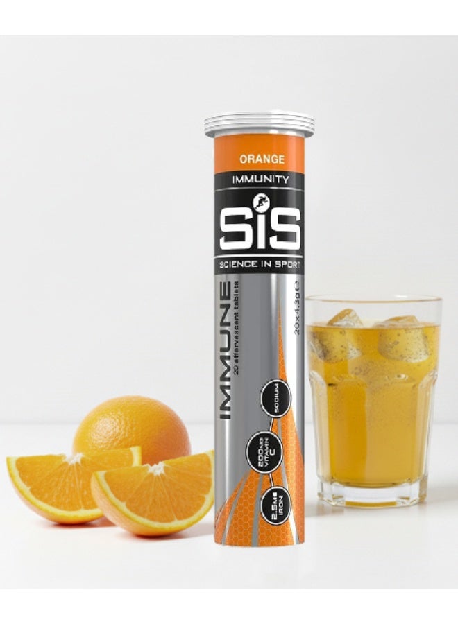 SIS Hydro Electrolyte Tablets | 200mg Vitamin C | Sugar Free Hydration Tablets | Essential Electrolytes to Aid Rehydration | Orange Flavour | 20 Servings | 1 Pack | 20 x 4.1g - Image 1