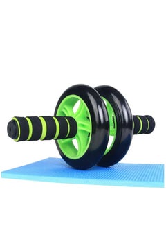 Generic AB Wheel Roller for Total Body Exerciser With Knee Mat - Green  - Image 2