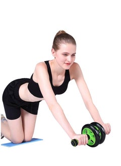 Generic AB Wheel Roller for Total Body Exerciser With Knee Mat - Green  - Image 5