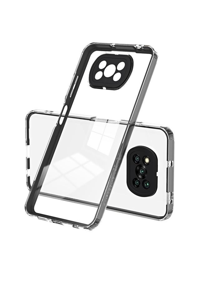 Case For Xiaomi Poco X3 NFC / X3 Pro 3 in 1 Clear TPU Color PC Frame Phone Case