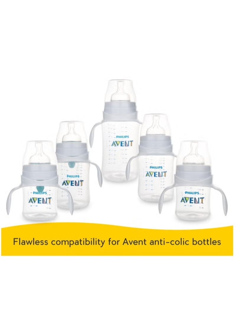 ماركة غير محددة - مقابض رضاعات الأطفال لرضاعات الأطفال Philips Avent المضادة للمغص والهواء ، حامل رضاعات Avent متوافق للطفل ، 4 قطع - Image 1