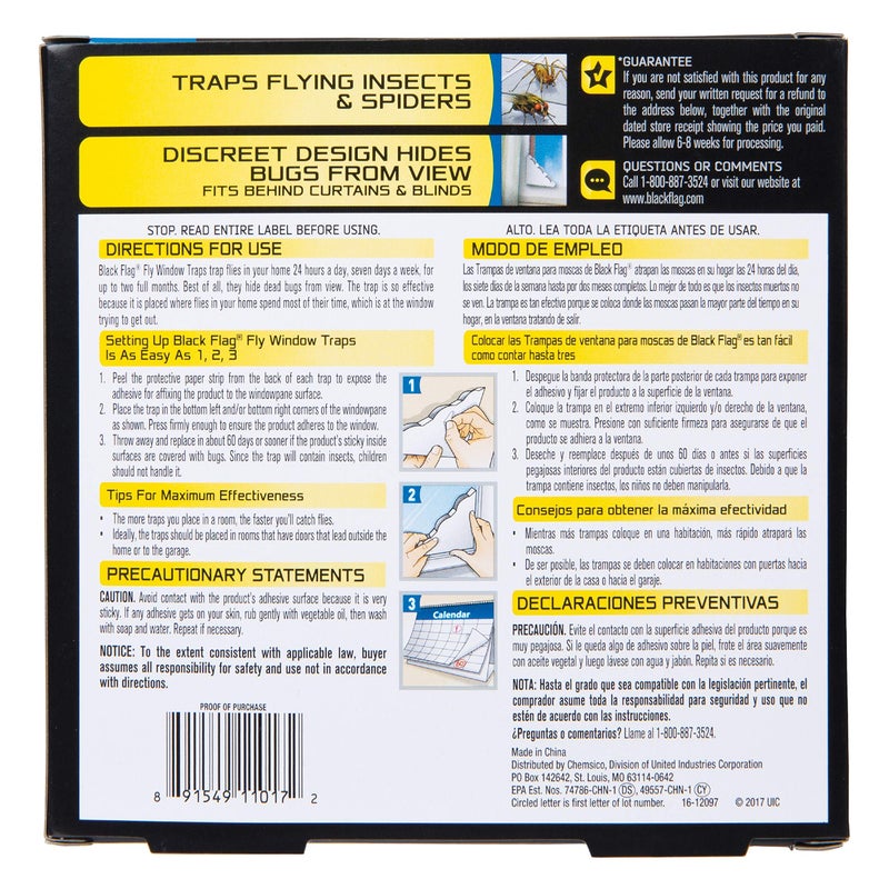 Black Flag Fly Window Traps, 4 Count (Pack of 12) - Image 2