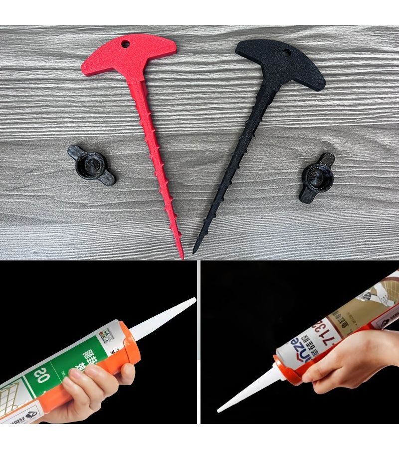Red Glass Glue Sealing Cap And Lid Combination Pack For Home And Industrial Use - Image 1