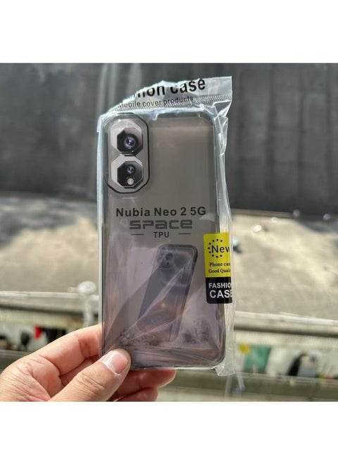 حافظة هاتف محمول ZTE Nubia Neo 2 5G حافظة واقية من مادة TPU بلون الفضاء: رمادي شفاف - الموديلات القابلة للتطبيق: ZTE Nubia Neo 2 5G