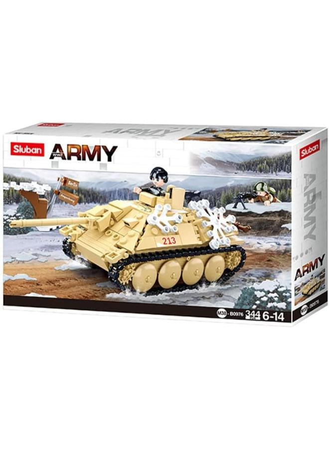 Sluban WWII SL95836 Soviet Hunting Tank (344 Pieces), Clamping Blocks, Play Set - Image 5