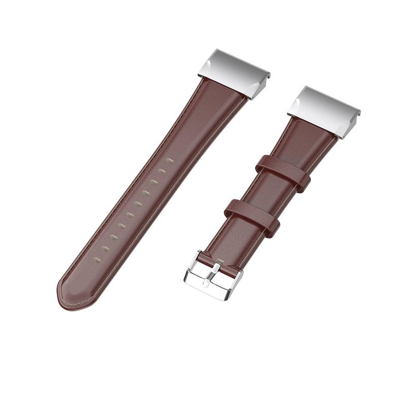 erorex For Garmin Quickfit 26Mm Waxed Calfskin Leather Watch Band(Brown) - Image 4