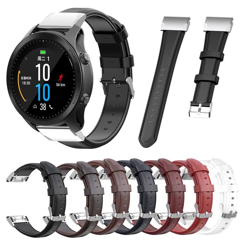 erorex For Garmin Quickfit 26Mm Waxed Calfskin Leather Watch Band(Brown) - Image 5