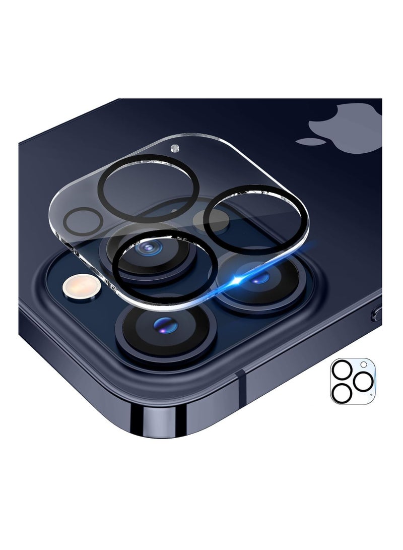 Full Camera Lens Protection Cover Compatible with iPhone (15/15pro/15pro max) Black Edge Tempered Glass Full Protection Phone Lens Protector for iPhone... - Image 3