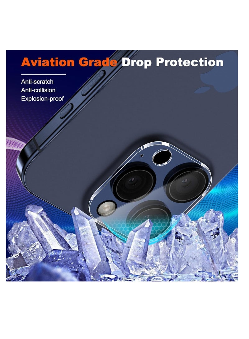 Full Camera Lens Protection Cover Compatible with iPhone (15/15pro/15pro max) Black Edge Tempered Glass Full Protection Phone Lens Protector for iPhone... - Image 4