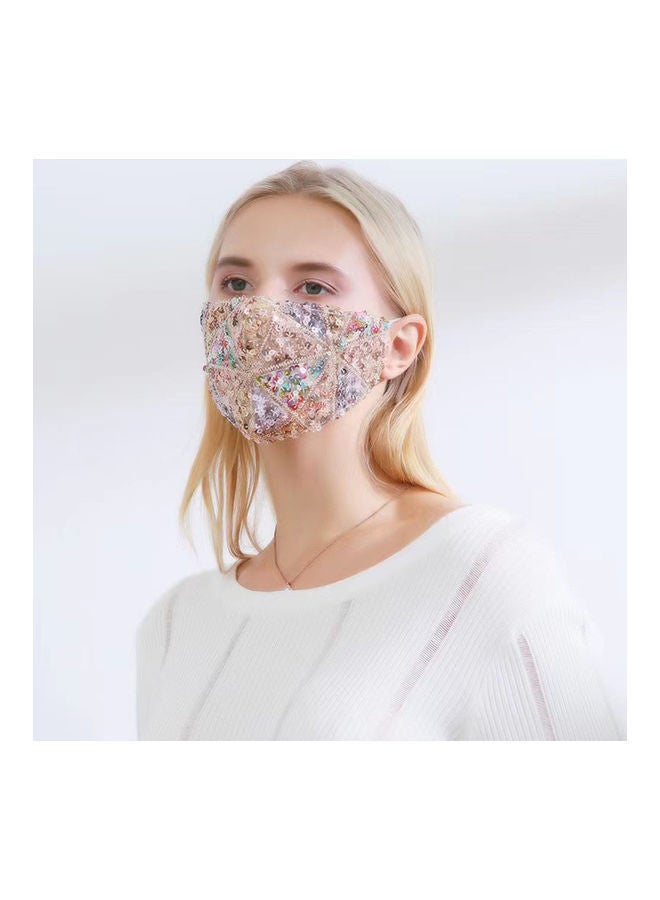 NIBEMINENT Reusable Fashion Sequin Mask - Image 1
