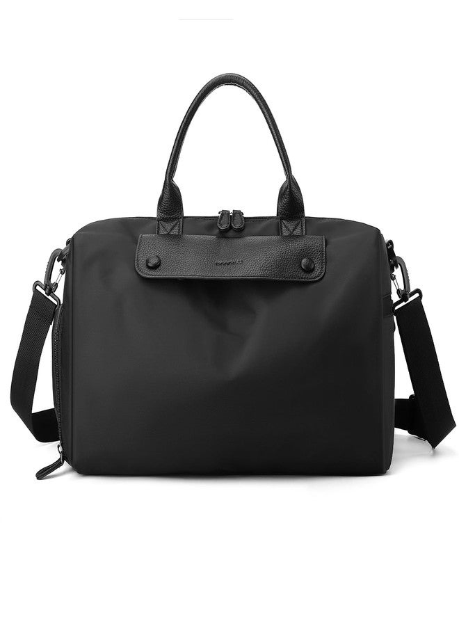 Outplea Gym Bag for Men Women with Shoe & Wet Compartment, 20L Waterproof Personal Item Carry On Travel Duffle Bag, Small Sports Duffel Bags for Fitness Workout Swimming Dance, Black - Image 1