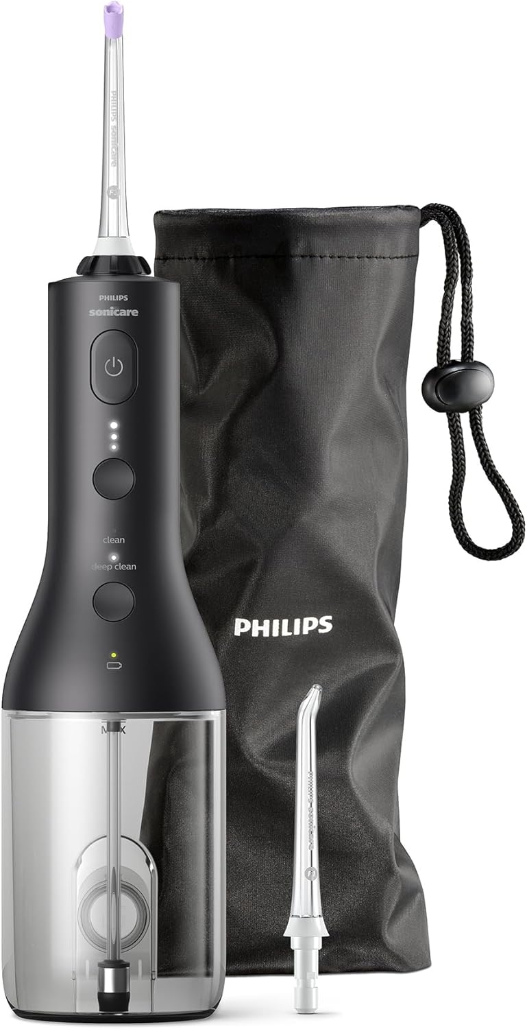 Philips Cordless Power Flosser 3000 with Quad Stream Technology, Ergonomic Design, black - Image 1