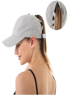 Women Baseball Cap, Women's Ponytail Hat, Criss Cross Mesh Baseball Cap, Unisex Ponytail Sun Hat Quick Drying Running Cap Golf Caps Criss Cross Adjustable Trucker Hat Travel Summer Hat