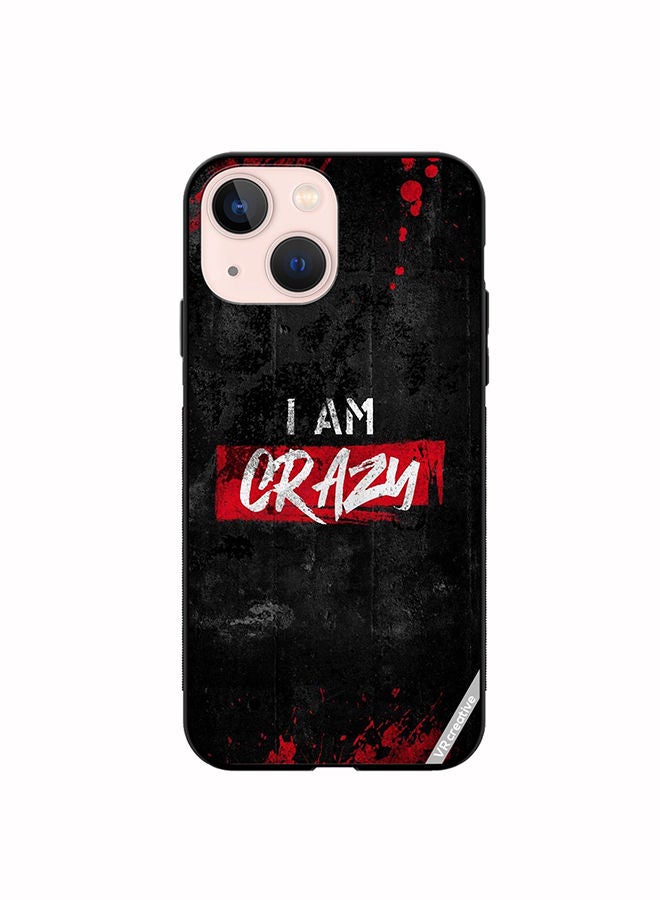 VR CREATIVE Protective Case Cover For Apple iPhone 13 I Am Crazy Design Multicolour - Image 1