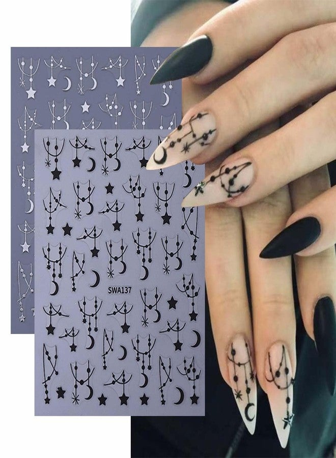 SWEET TREND 3D Christmas Nail Stickers Set: 6 Sheets Festive Nail Art Decals with Tweezers, Nail File & Pusher - Snowflakes Reindeer Santa Candy Cane & Stars - DIY Holiday Nail Decorations for Women - Image 3